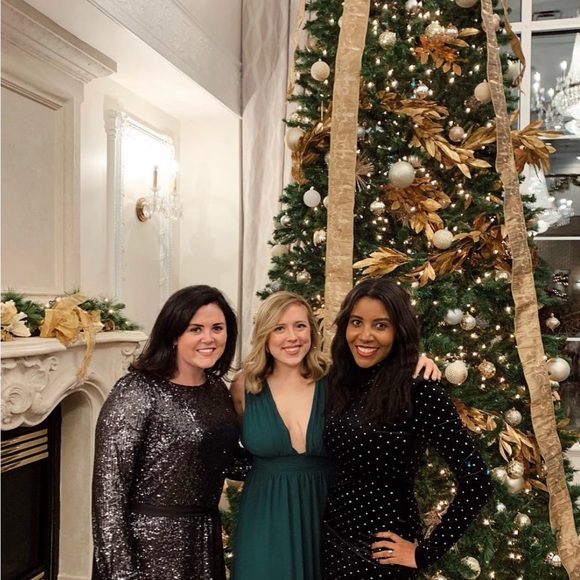 Lulus Heavenly Hues Forest Green Maxi Dress with Plunge Neckline and Slit - Picture 10 of 12